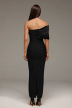 Cassandra  Off-Shoulder Black Dress