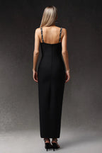 Mila Sparkling Noir Embellished Gown