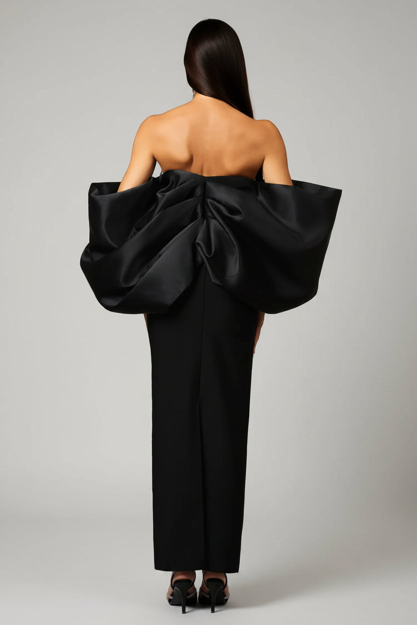 Liliana Sleeveless Bow Bandage Maxi Dress