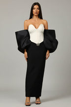 Liliana Sleeveless Bow Bandage Maxi Dress