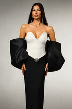 Liliana Sleeveless Bow Bandage Maxi Dress