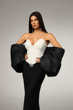 Liliana Sleeveless Bow Bandage Maxi Dress