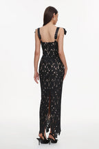 Constance Bow-Strap Lace Dress