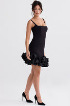 Ottilie Ruffle Hem Bodycon Mini Dress