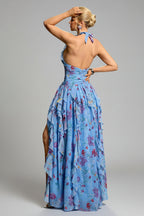 Crystal Floral Hem Mini Dress