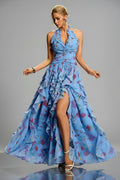 Crystal Floral Hem Mini Dress