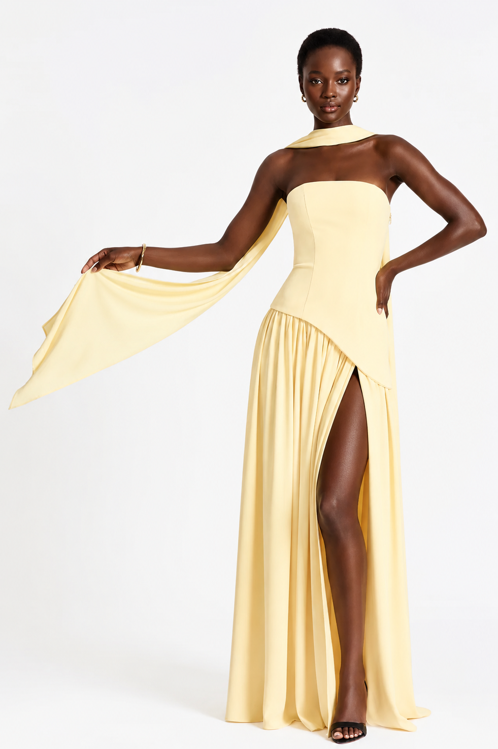 Monroe Contrast Color Ribbon Party Dress