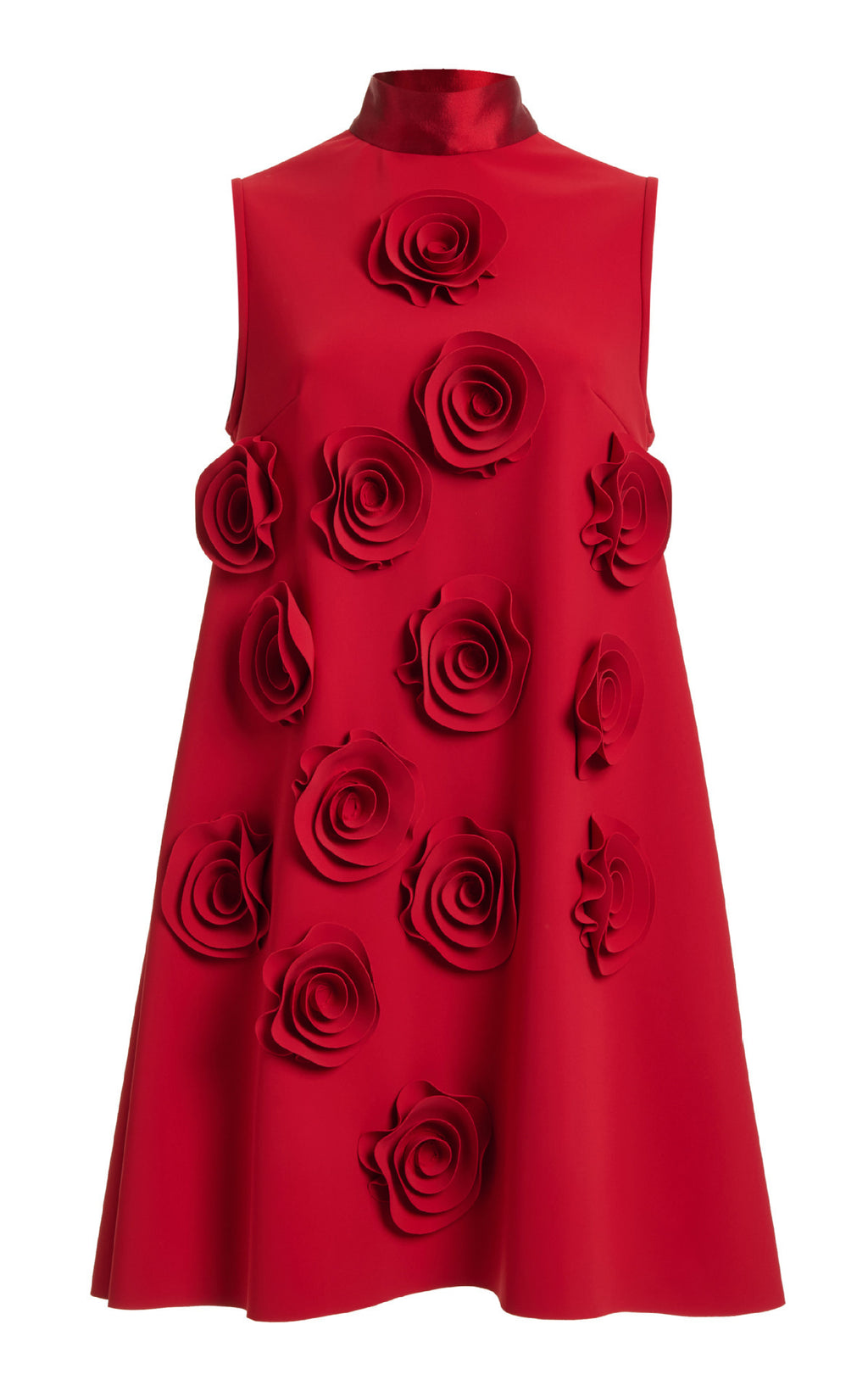 Serenity Floral Appliqué Mini Dress