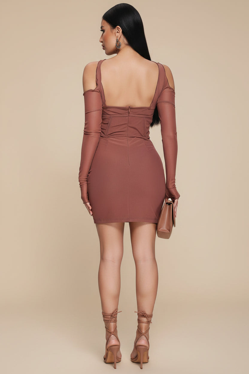 LLstyle Sculpted Off-Shoulder Mini Dress