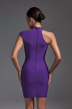 Brielle Asymmetric Cutout Mini Dress