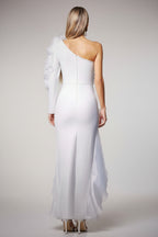 Ismera Elegant Corset Slit Maxi Dress
