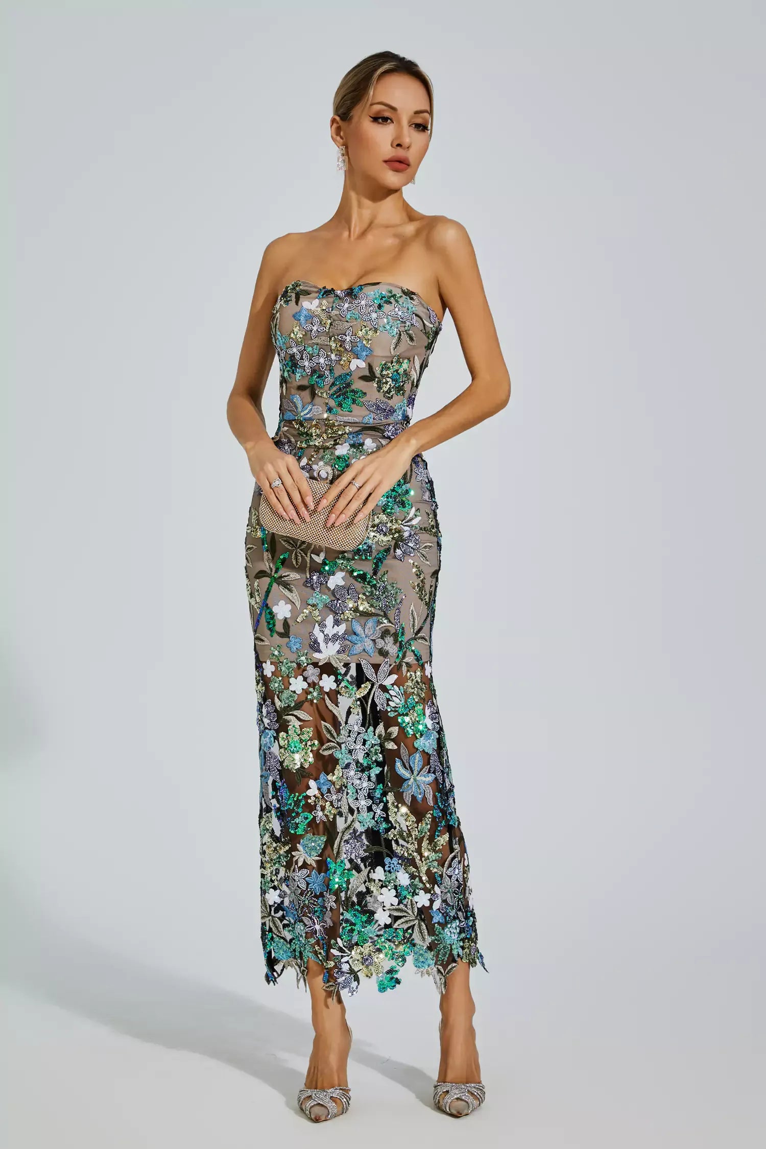 Estella Floral Midi Dress – L L S T Y L E