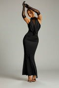 Lulus Lace Glove Ruched Evening Gown