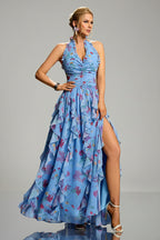 Crystal Floral Hem Mini Dress