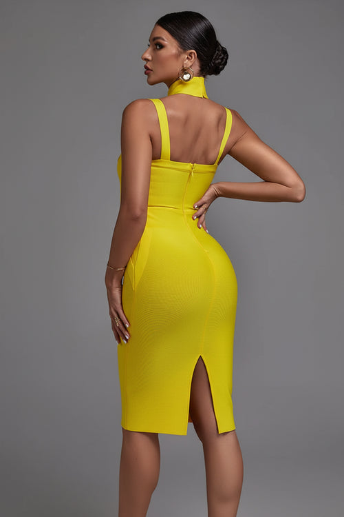 LLstyle Cutout Halter Bodycon Dress