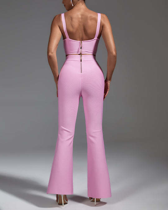 LLstyle Pink Two Piece Bandage Set