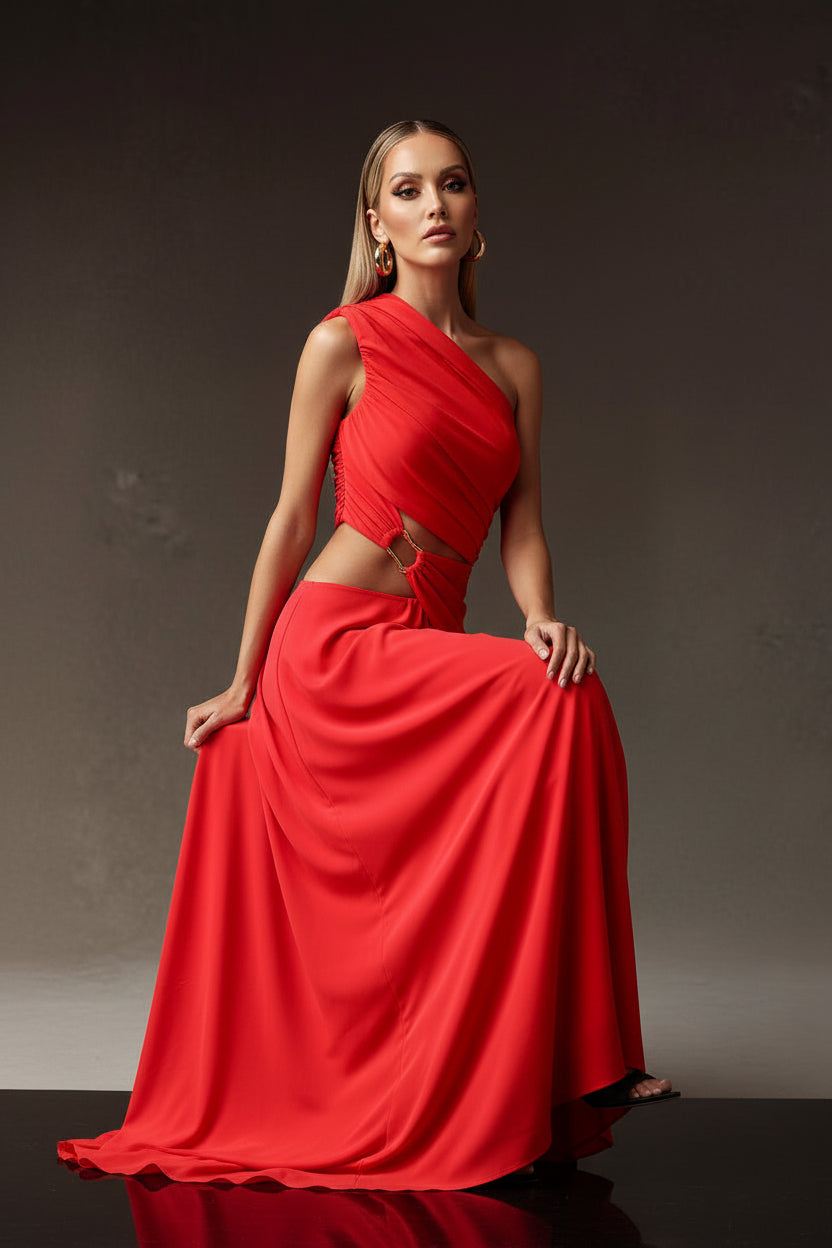 LLstyle Crimson Glam Gown