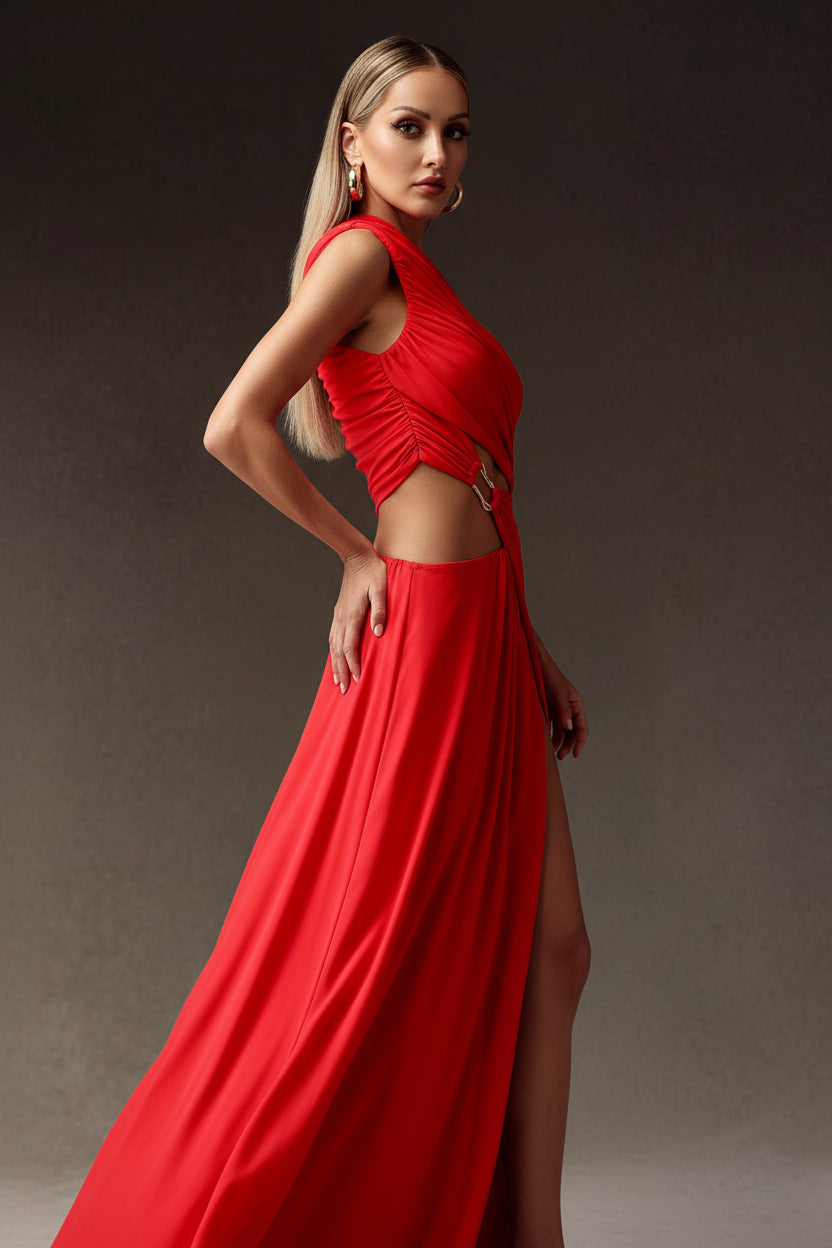 LLstyle Crimson Glam Gown