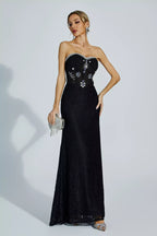 Elowen  Strapless Lace Dress