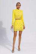 Taliah High Quality Crystal Yellow Set
