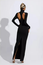 Coraline Cutout High-Neck Maxi Dress
