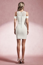 Verona White Cut-Out Bodycon Mini Dress