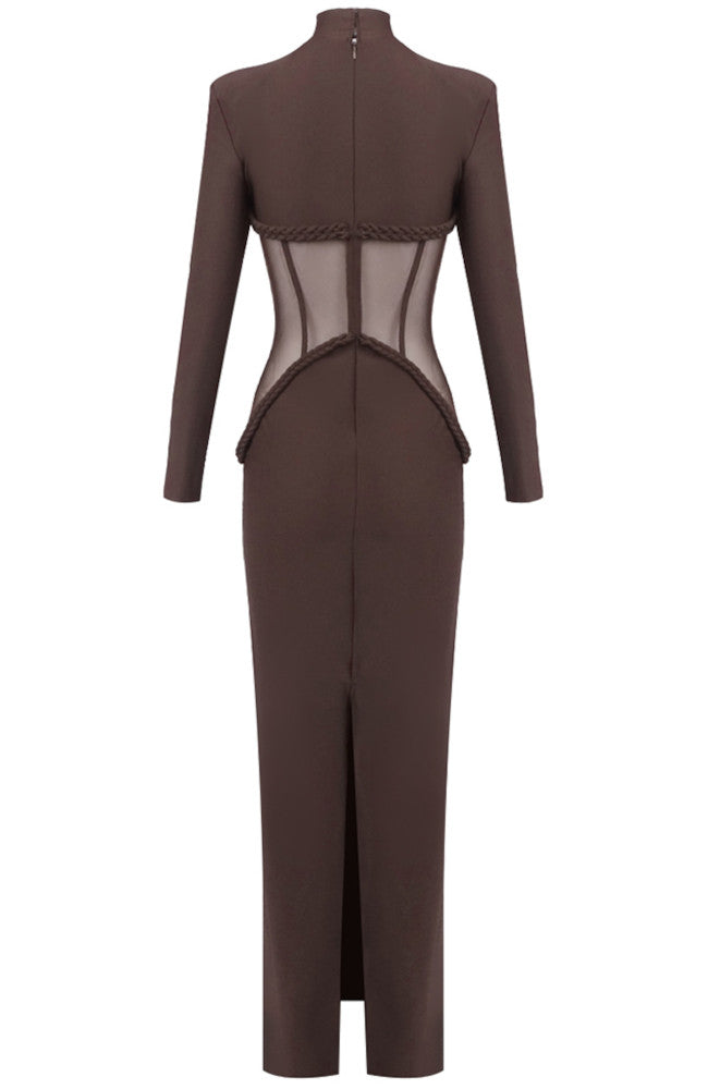 Azélia Sculpted Corset Maxi Dress