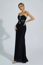 Elowen  Strapless Lace Dress