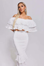 Giuliana Riviera Lace Two-Piece Set