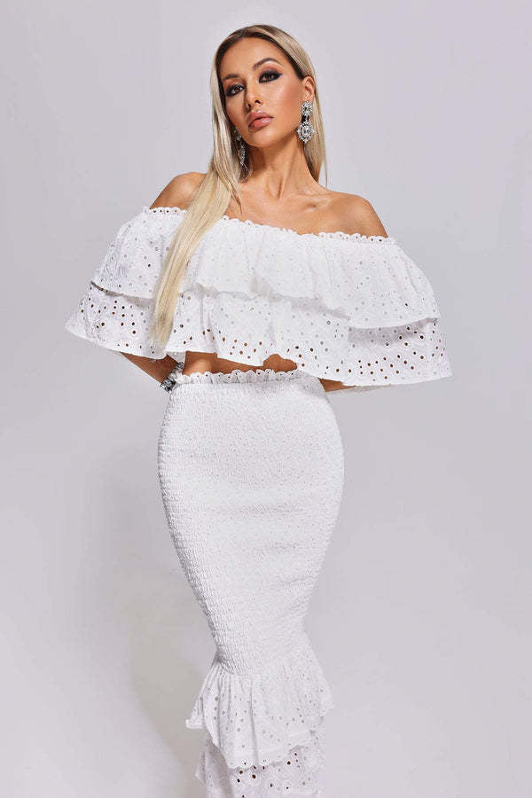 Giuliana Riviera Lace Two-Piece Set