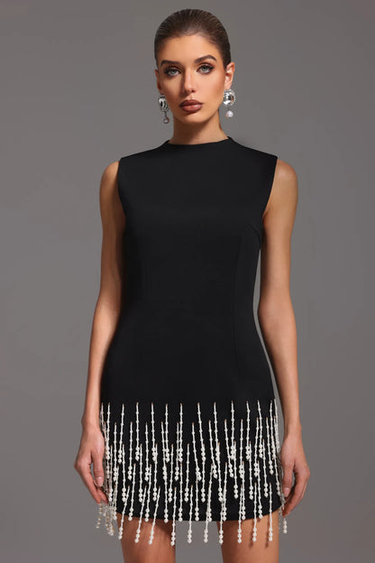 LLstyle Pearl Fringe Elegance Dress