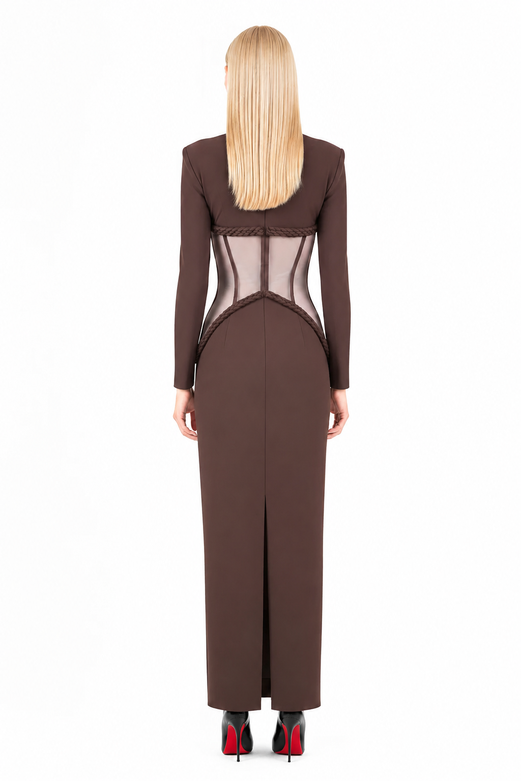 Azélia Sculpted Corset Maxi Dress