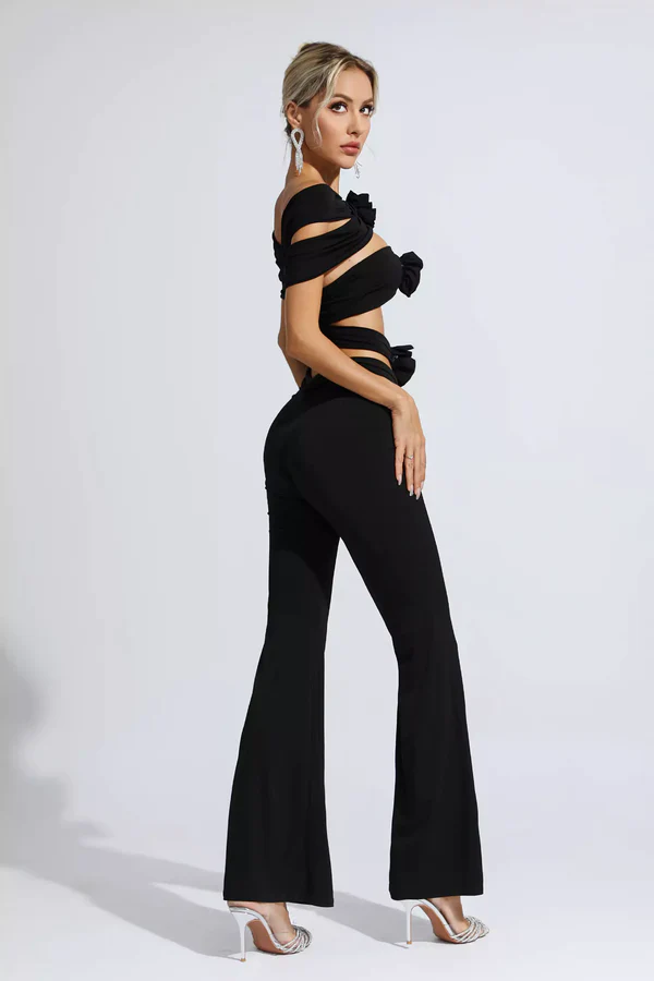 Lyanna Noir Bloom Two-Piece Set