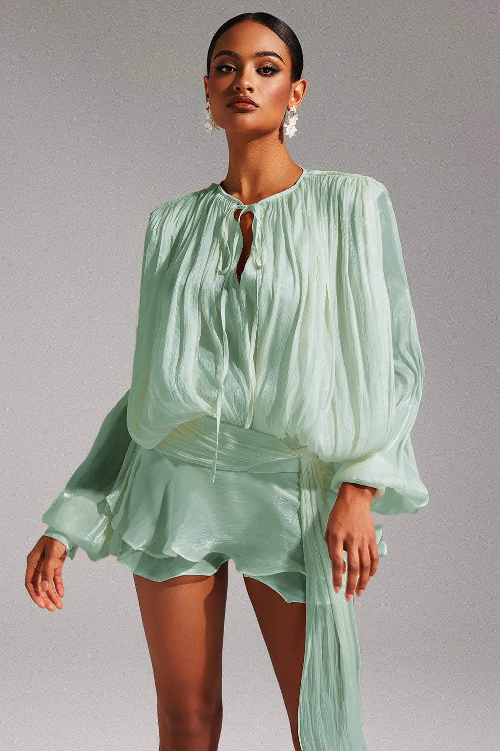 LLstyle Women Elegant Green Dress