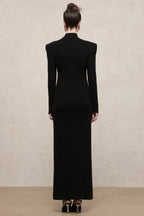 Scarlett Black Buckled Maxi Dress