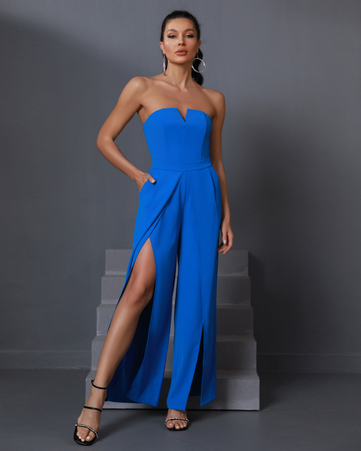 LLstyle Strapless Elegant Maxi Dress
