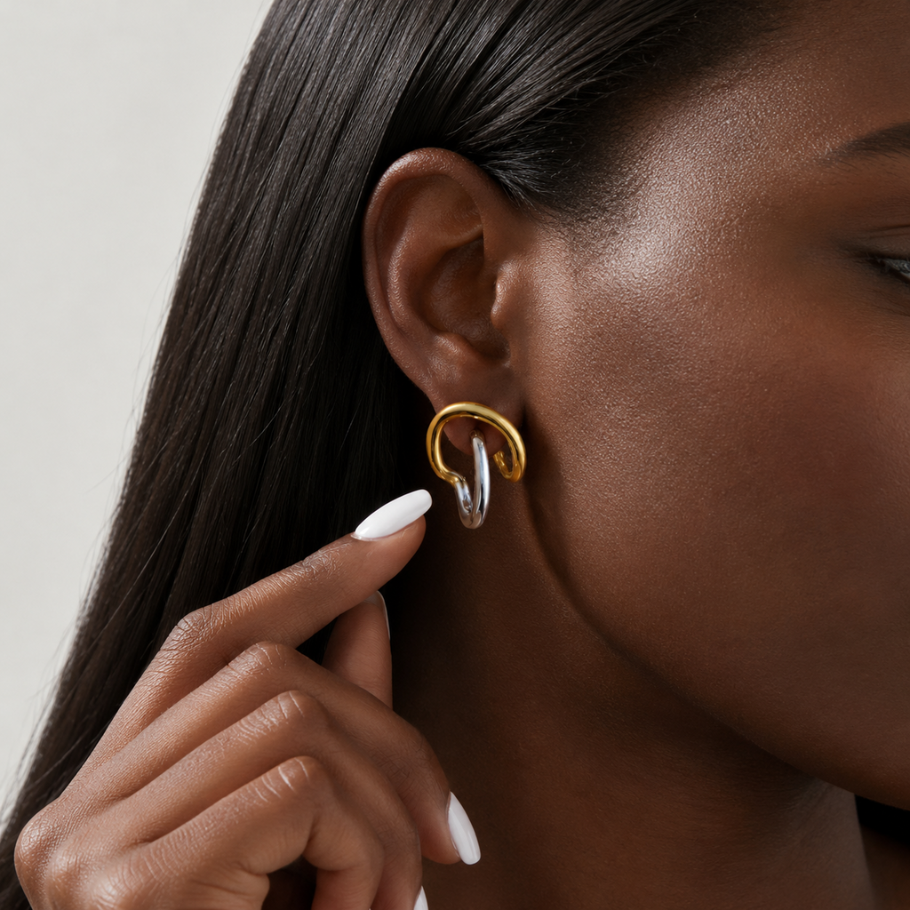 ARIA Double Hoop Earring