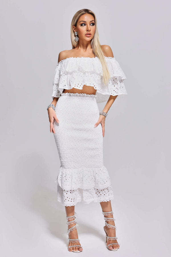 Giuliana Riviera Lace Two-Piece Set