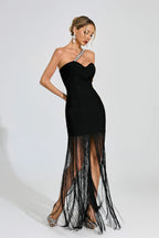 Giselle Strap Luxury Diamonds Dress