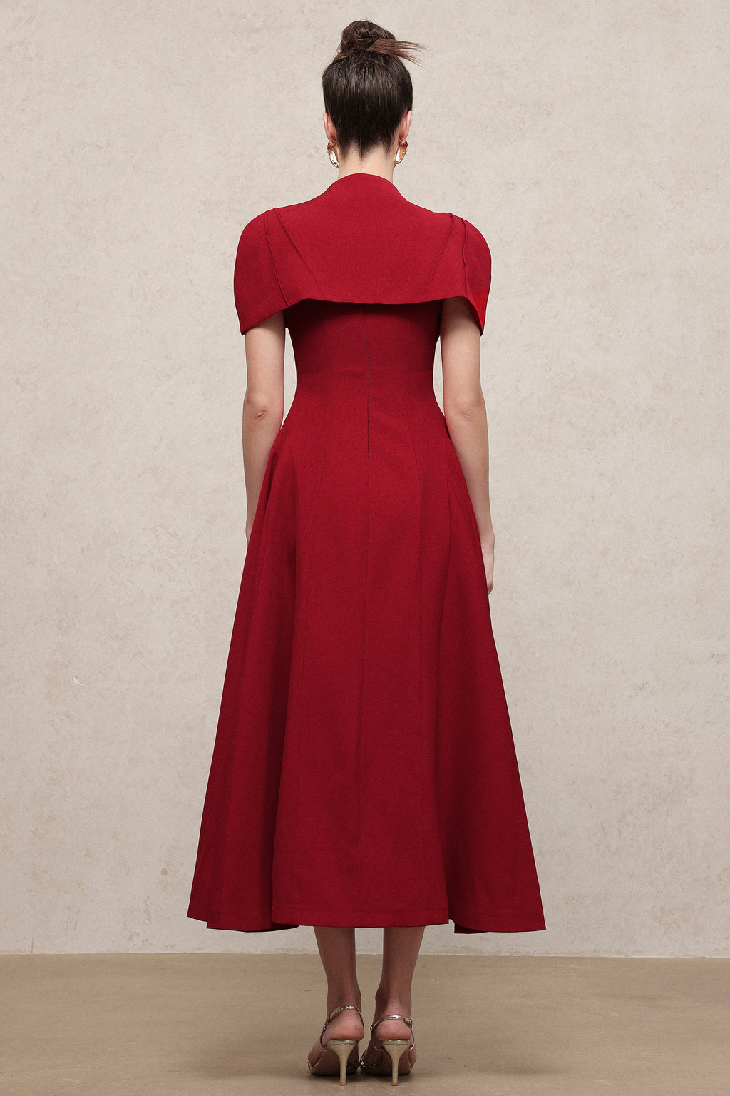 Angelina Structured Midi Dress