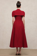 Angelina Structured Midi Dress