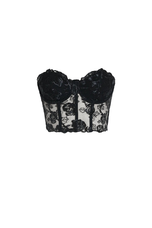 LLstyle Lace Corset Bustier Top
