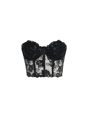 LLstyle Lace Corset Bustier Top