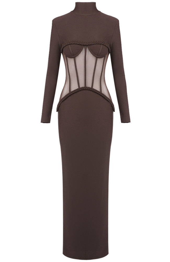 LLstyle Sculpted Corset Maxi Dress