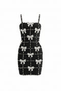 Ariel Crystal Bow Mini Dress