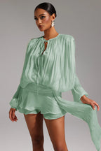 Ariadne Women Elegant Green Dress