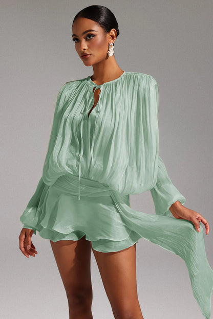 LLstyle Women Elegant Green Dress