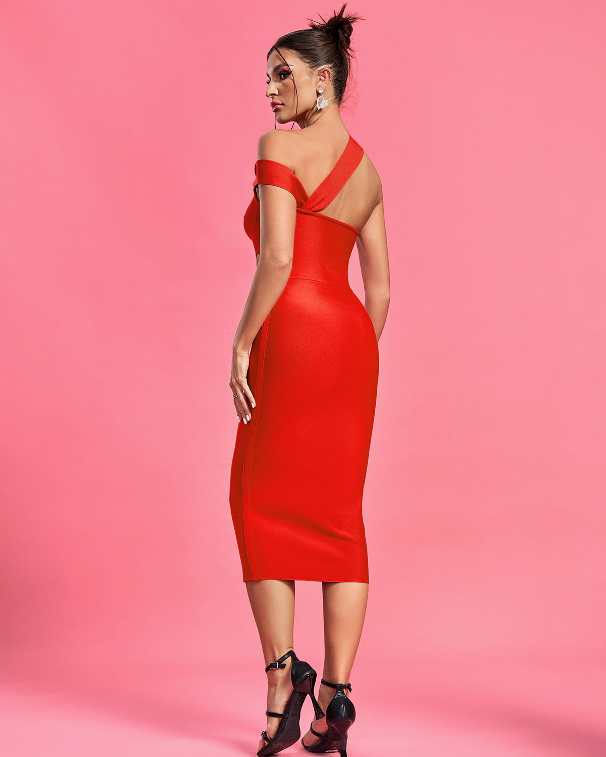 LLstyle Asymmetric Cut-Out Two-Piece Midi Set