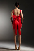 Joanna Embellished Red Mini Dress