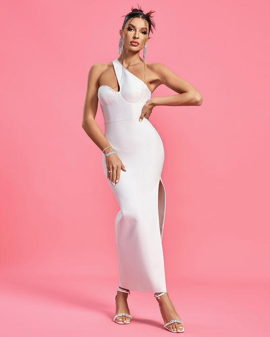 LLstyle Black Fringe Hem Bodycon Midi Dress